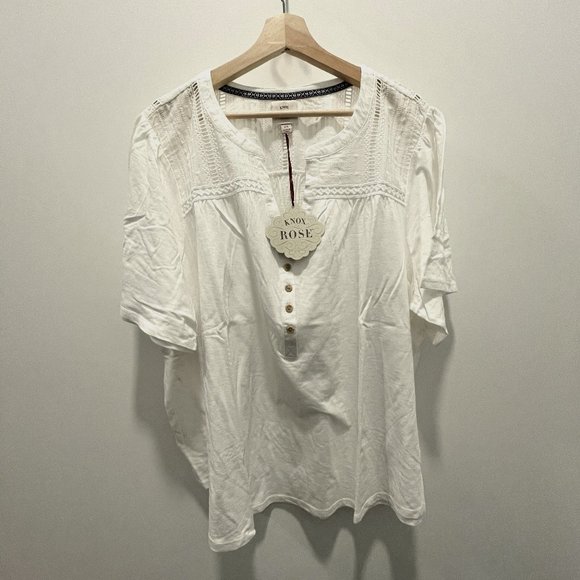 Knox Rose Tops - Knox Rose 2X Top Blouse